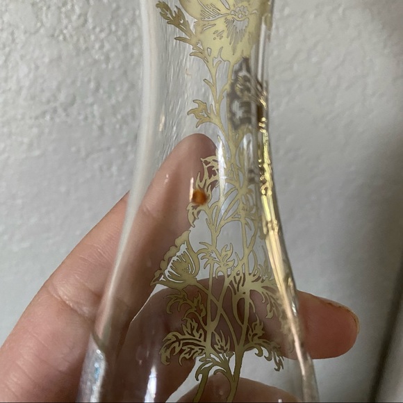 Sterling Silver on Crystal Poppy Floral Bud Vase - Picture 10 of 10